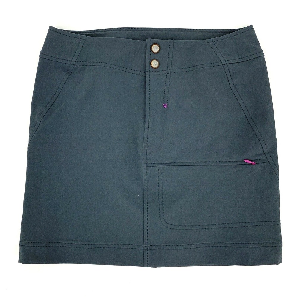 Title Nine Skirt Size 2 Gray Zip Pocket Hiking Golf Active Walking